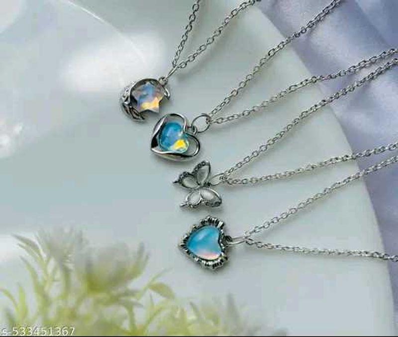 Silver Chain Necklace Set