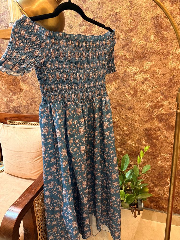 Floral Off-Shoulder Dress