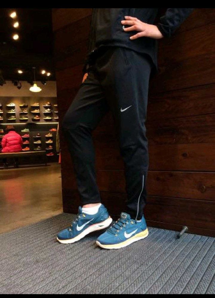 Nike Zipper Track Pants Dry-Fit SlimFit Gym Lower