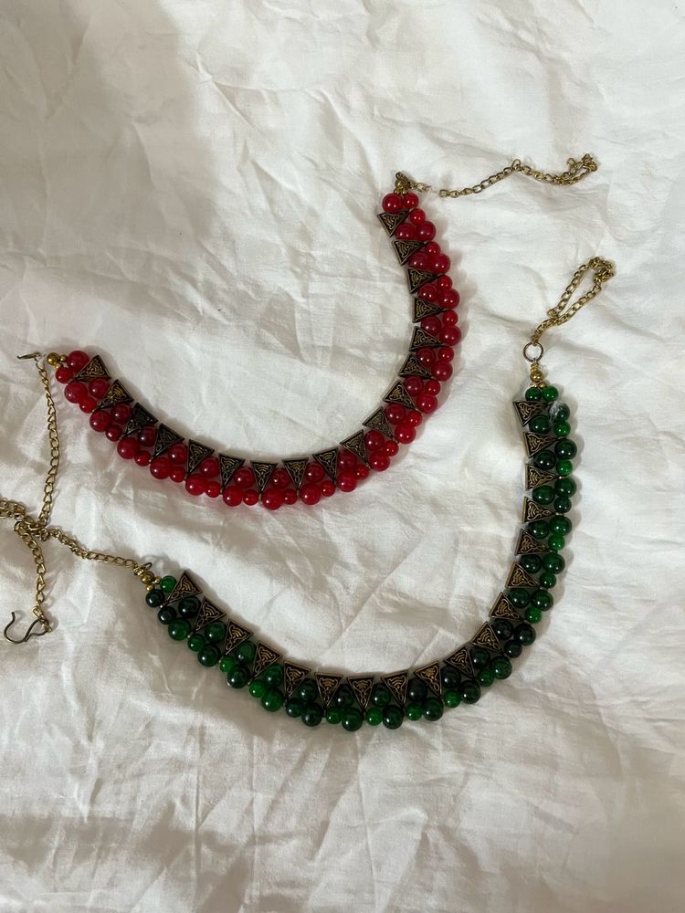 Choker Style Necklace Set Of 2✨✨