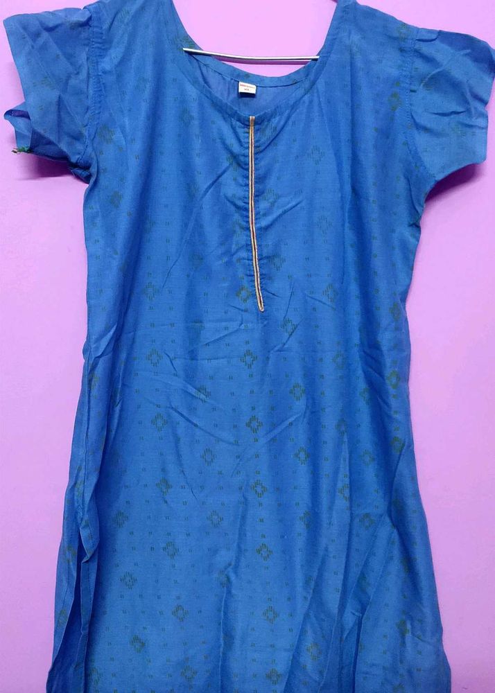 Blue Printed Kurti