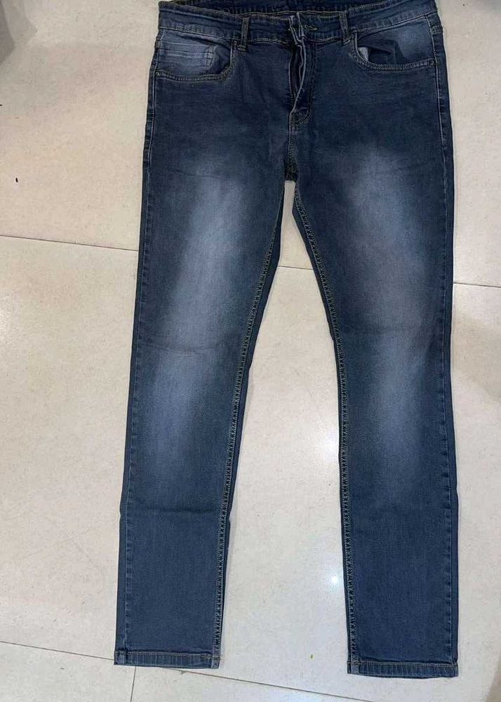 Dark Blue Denim Jeans