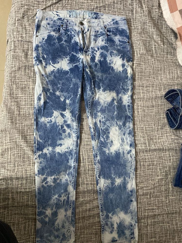 Tie-Dye Denim Jeans