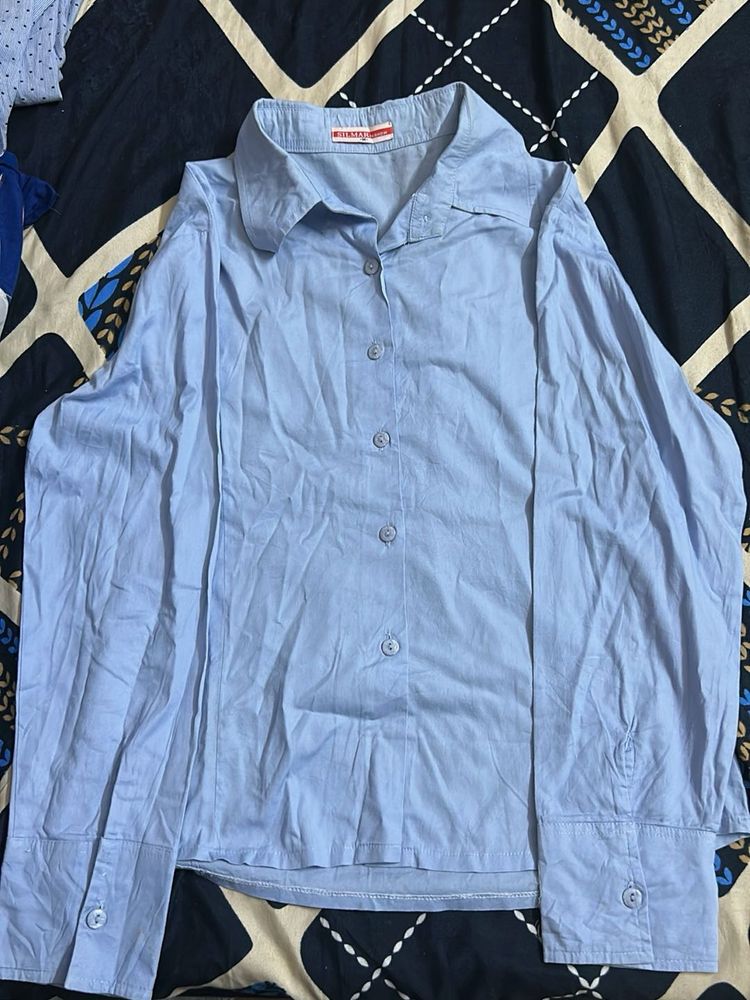 Blue Button-Down Shirt