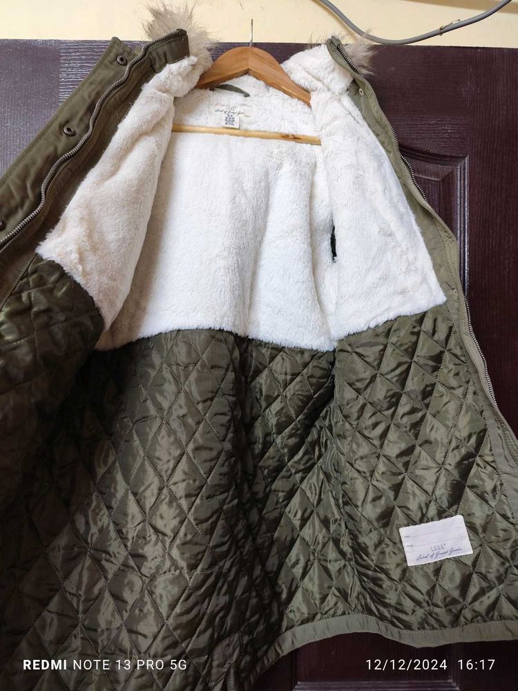 Olive Green Winter Coat