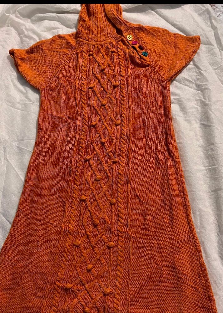 Woollen Bodycone Turtle Neck Dress