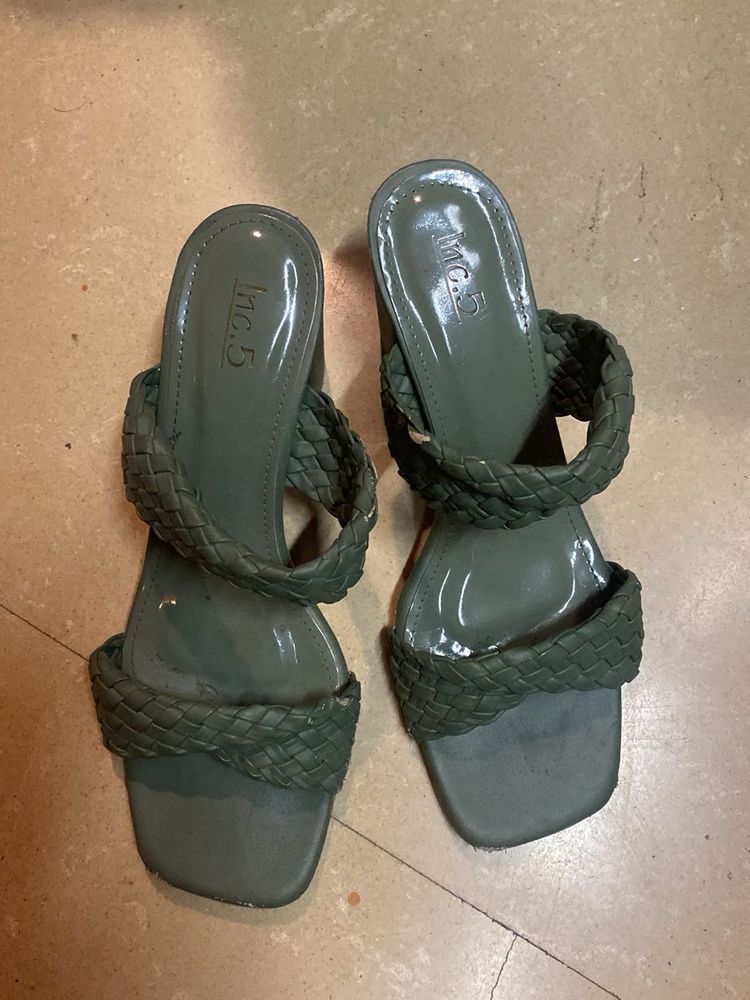 INC.5 Woven Heeled Mules