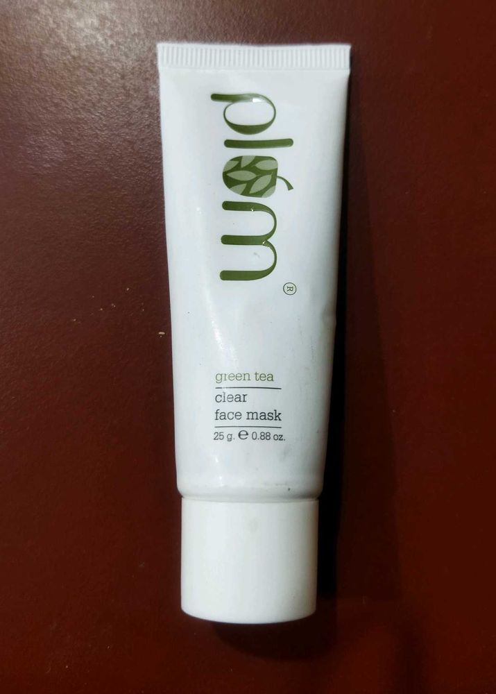 Plum Green Tea Clear Face Mask