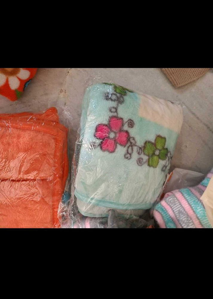 Baby Winter Skin Friendly Floral Pattern Blanket