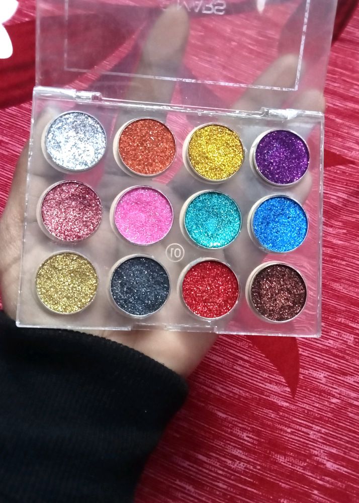 Mars Glitter Eyeshadow Palette 12 Shades