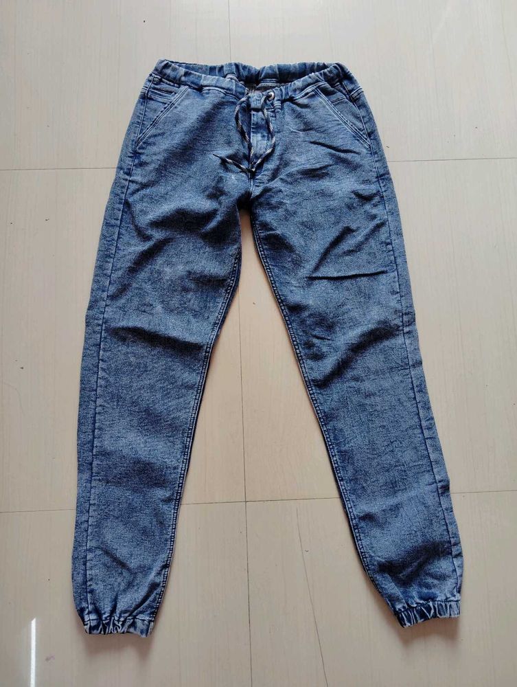 DENIM JOGGERS