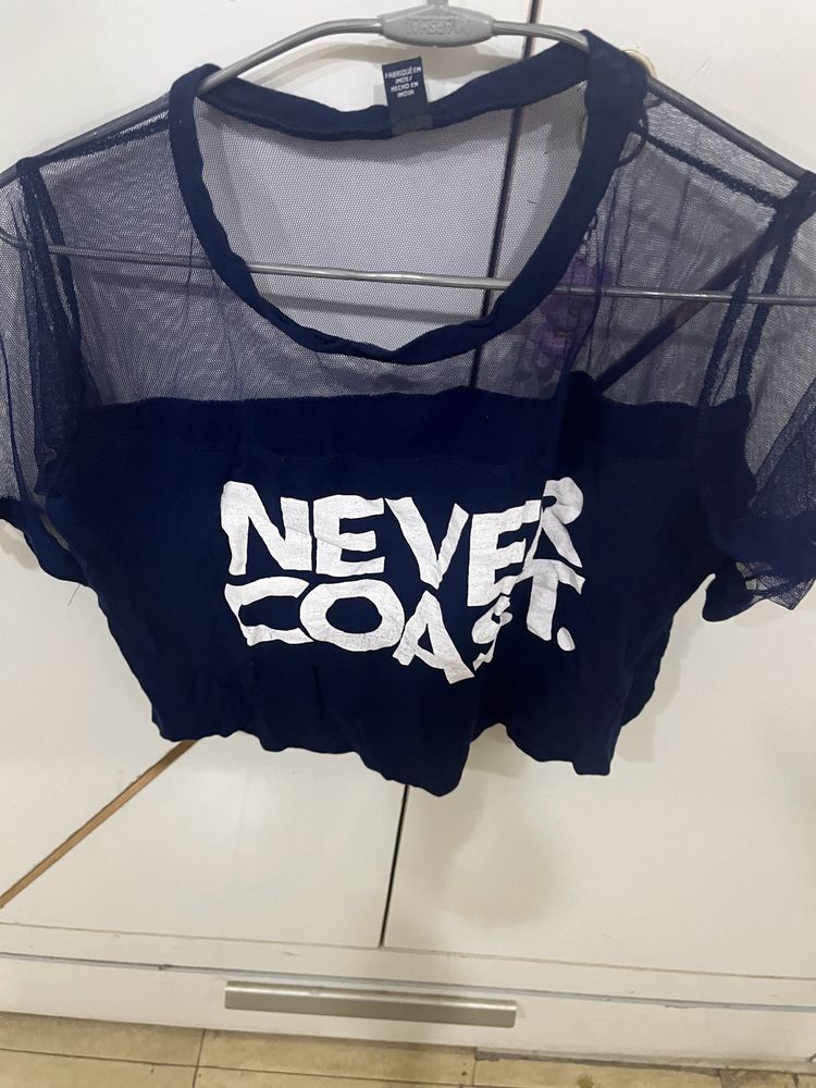 Plain Top With Short Sleeves