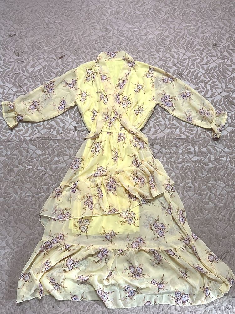 Floral Ruffle Maxi Dress