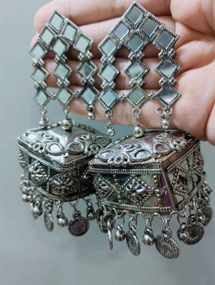 Mirror Jhumkis