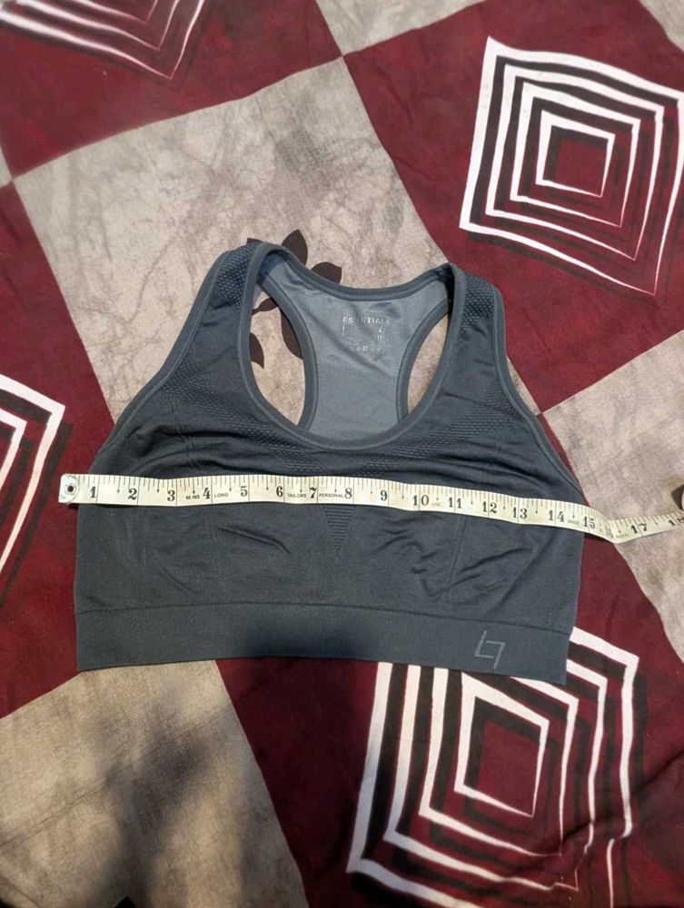 Gray Sports Bra