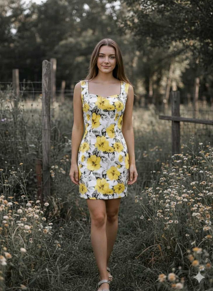 Floral Print Mini Dress