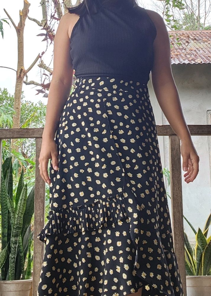 Floral Wrap Design Skirt