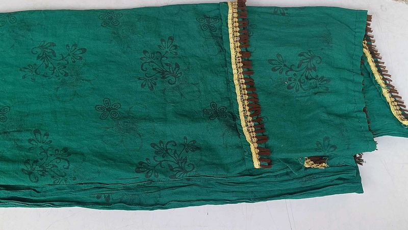 Elegant Green Floral Dupatta