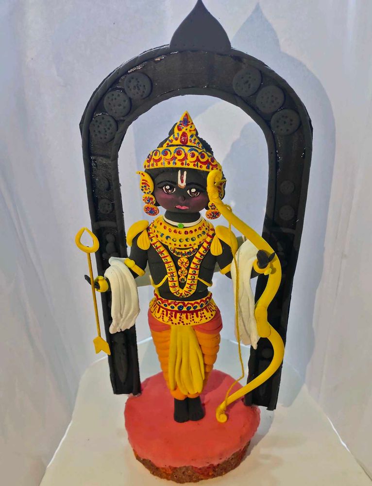 Lord Rama Clay Figurine