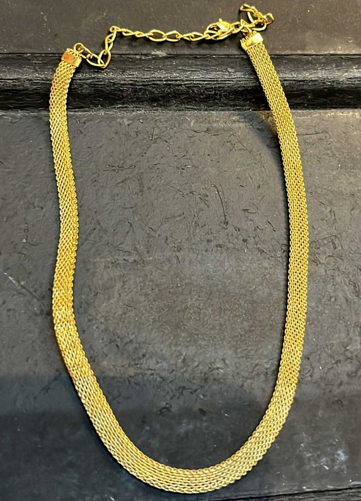 Gold Thick Mesh SNAKE Chain Necklace