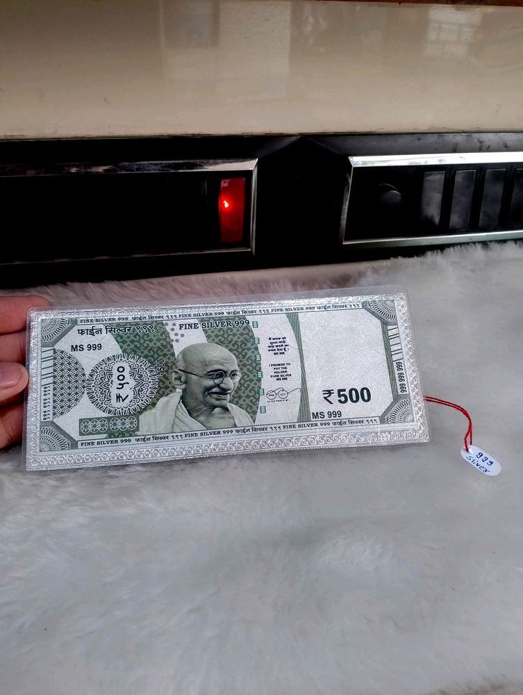 500rs Note Pure Silver 999 Fine Currency