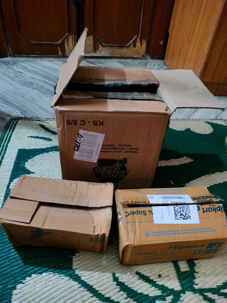 3 Big Empty Cardboard Box