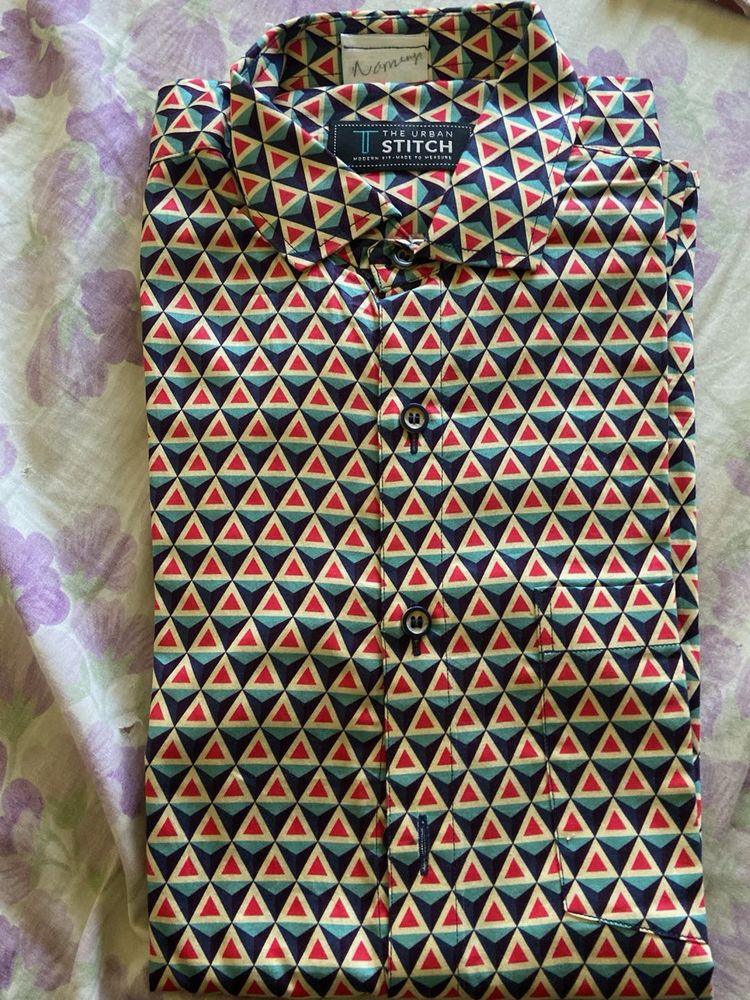 Urban Stitch Patterned Shirt