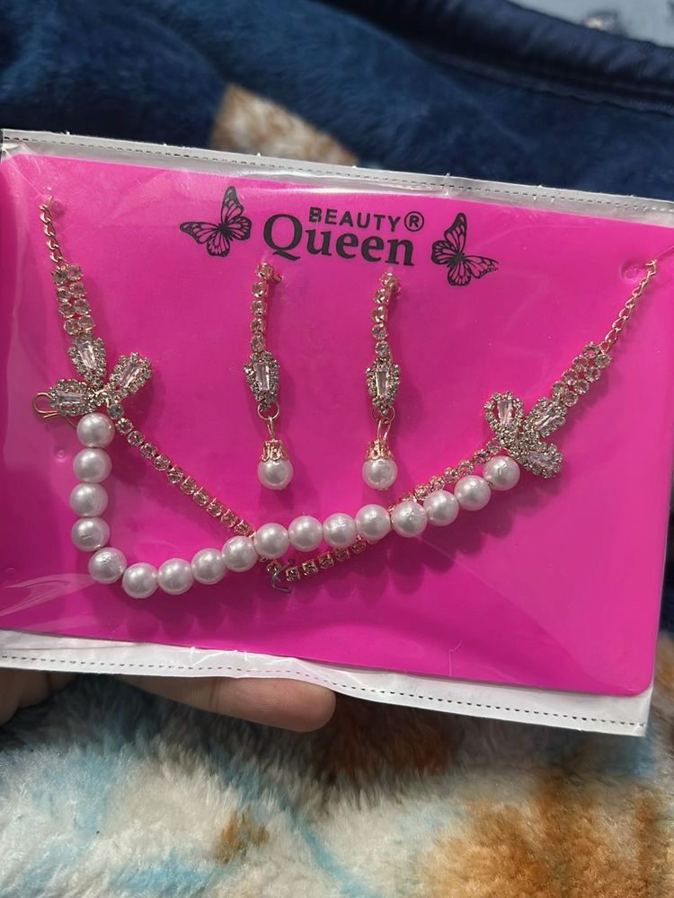 Pearl &amp; Rhinestone Jewelry Set