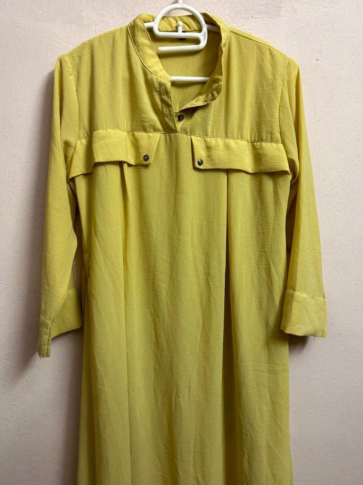 A Line Collar Kurta