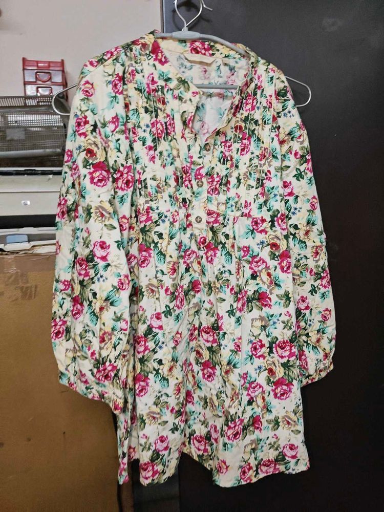 Elegant Floral Print Top–Park Avenue Woman Size M