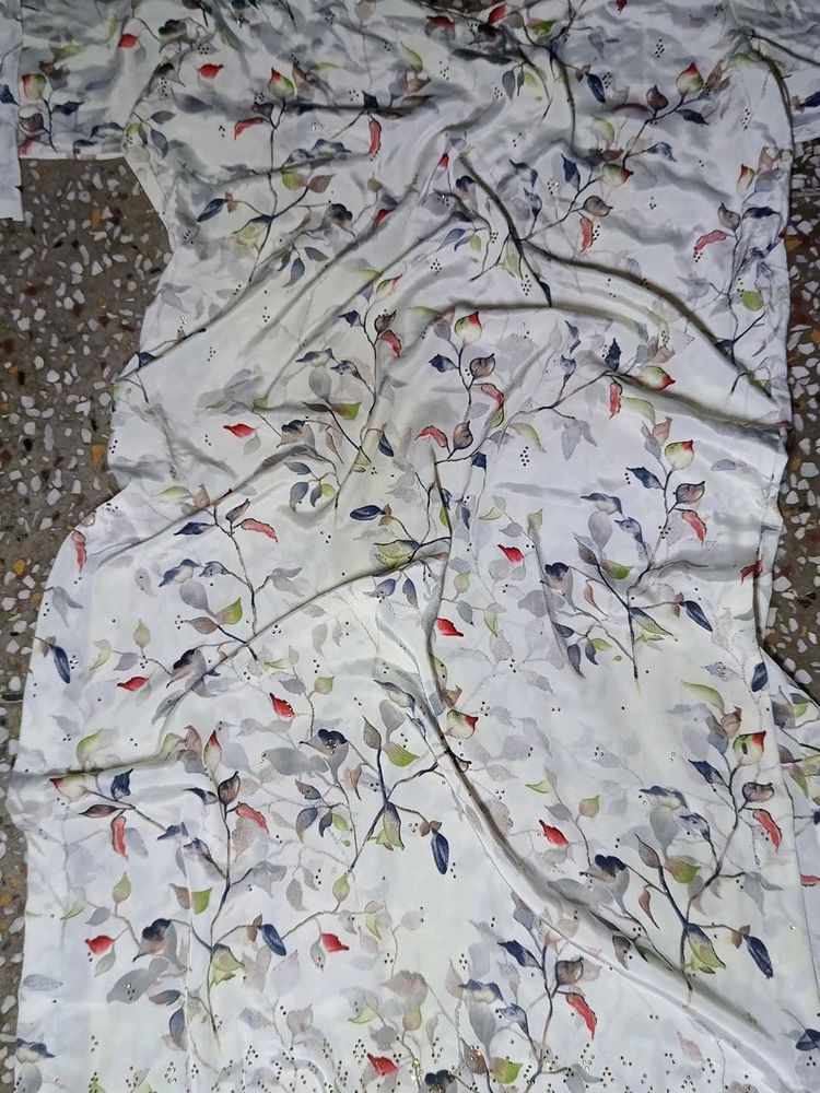 White Silk Suit