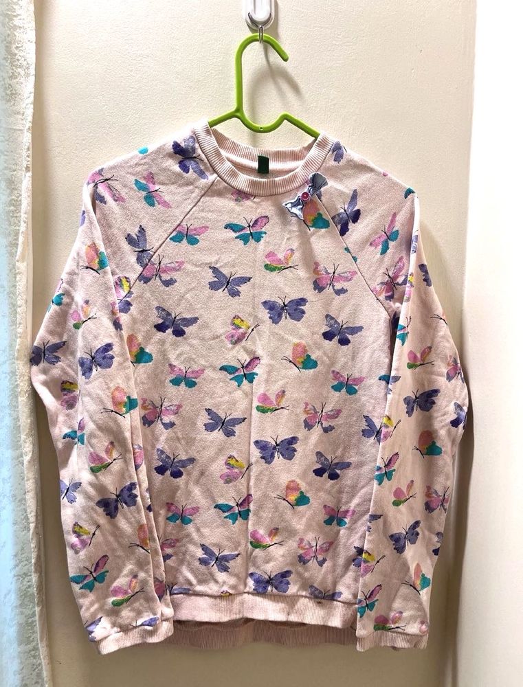 Butterfly Print Sweatshirt