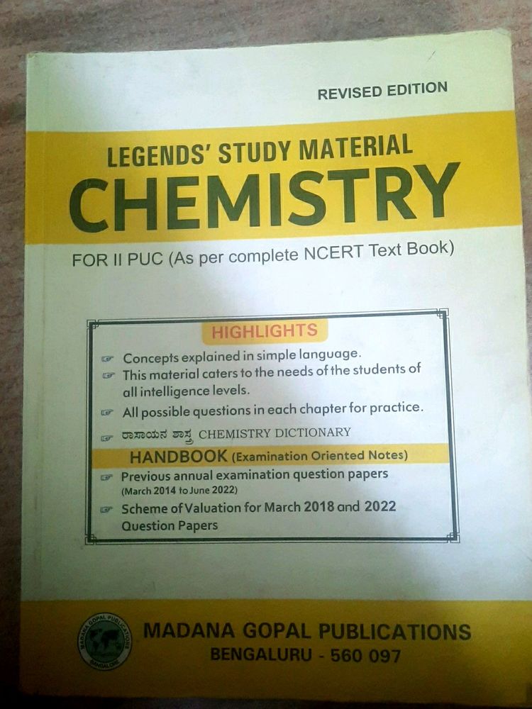 2nd Puc Exam Oriented Book