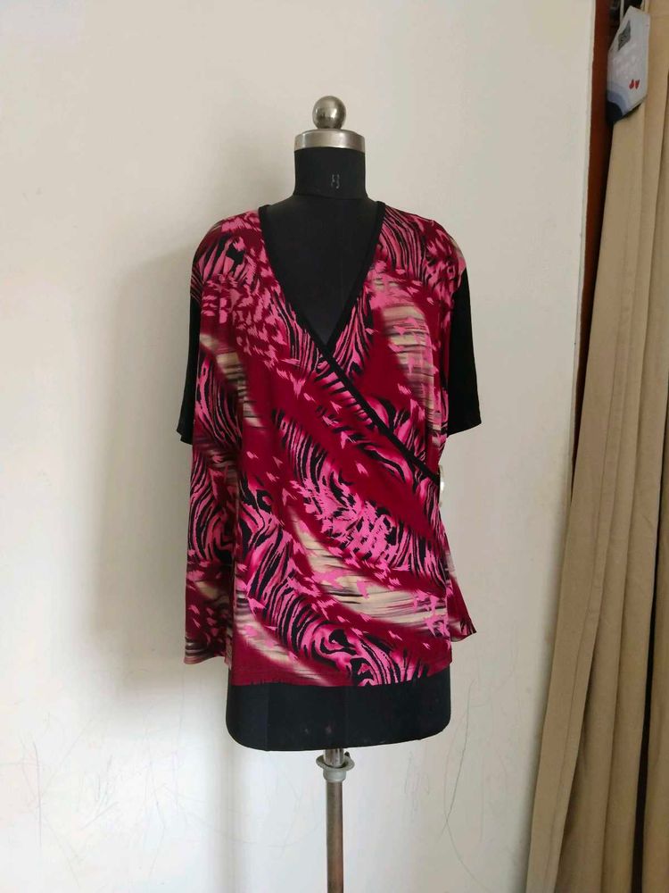 Plus Size Stylish Printed Top
