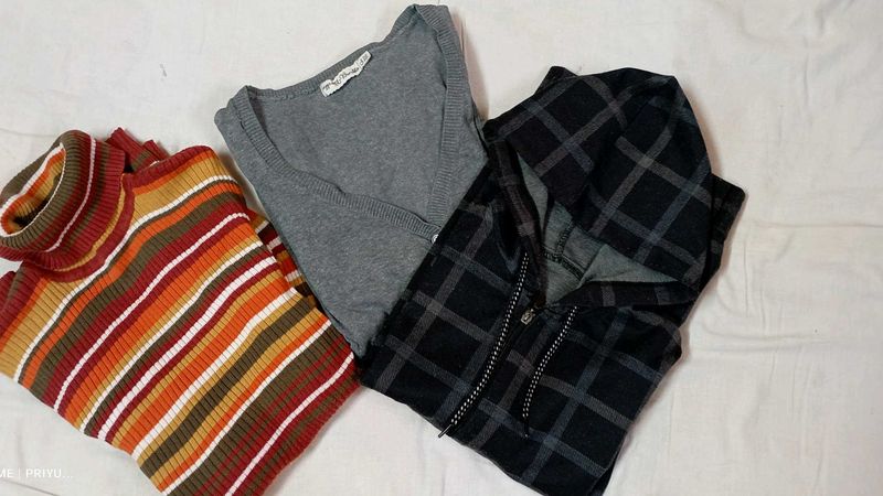 3 Set Of Light Weighted Sweat tops And Sweater