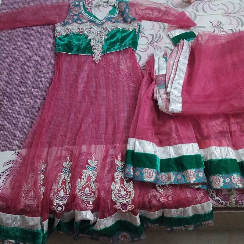 Kurti Lehenga Dupatta Set