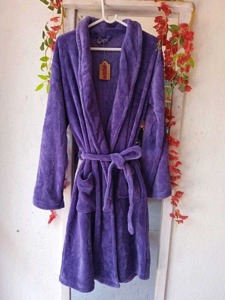 Purple Plush Robe