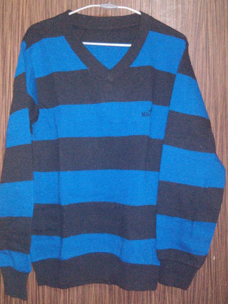 Striped V-Neck Sweater
