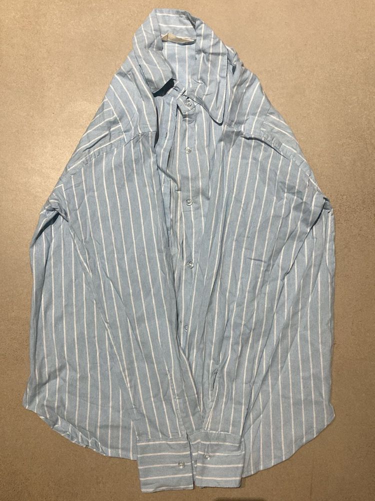 Stripped Blue Oversized Shirt