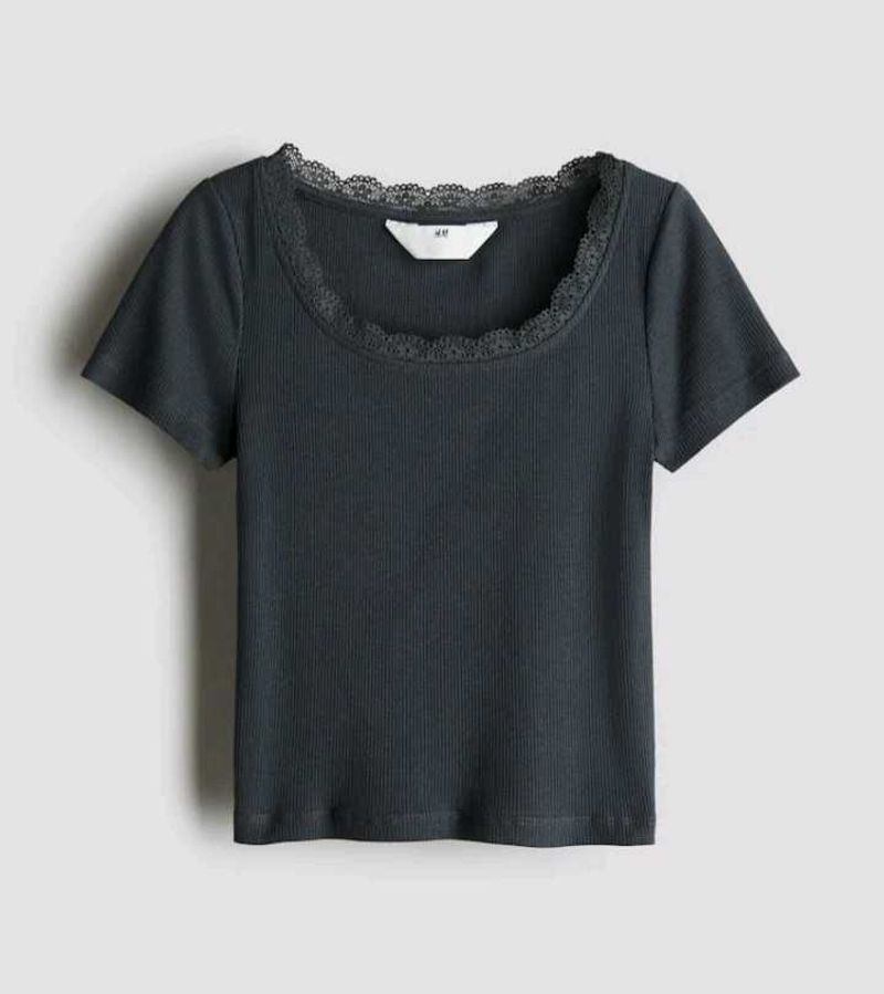 H&amp;M ribbed cotton jersey