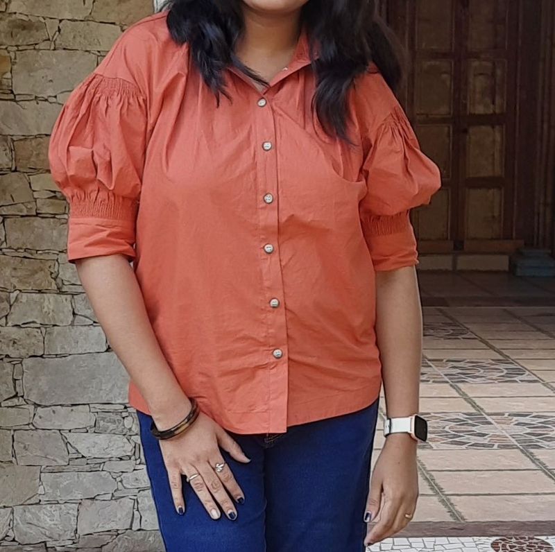 Pure Cotton Shirt Top