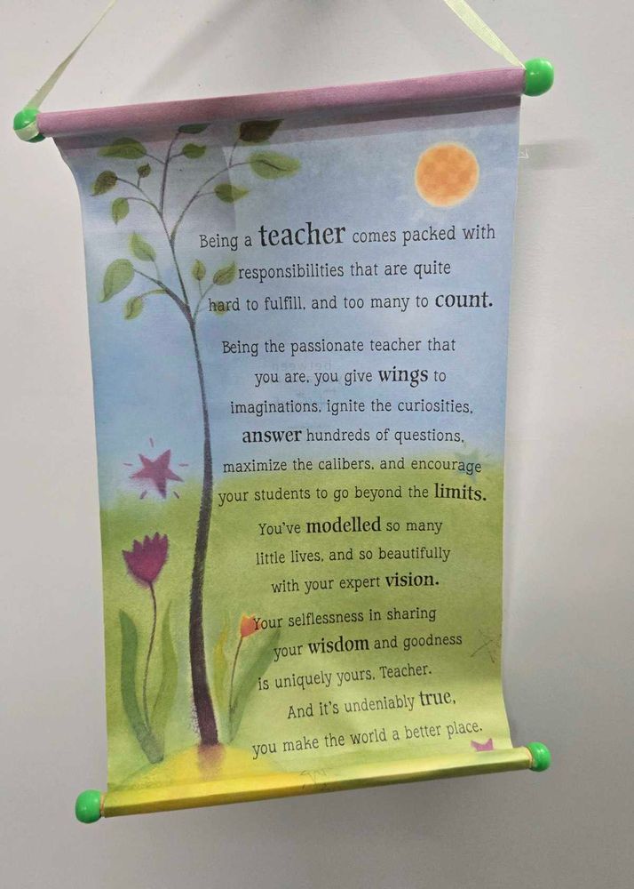 Archies teachers day scroll