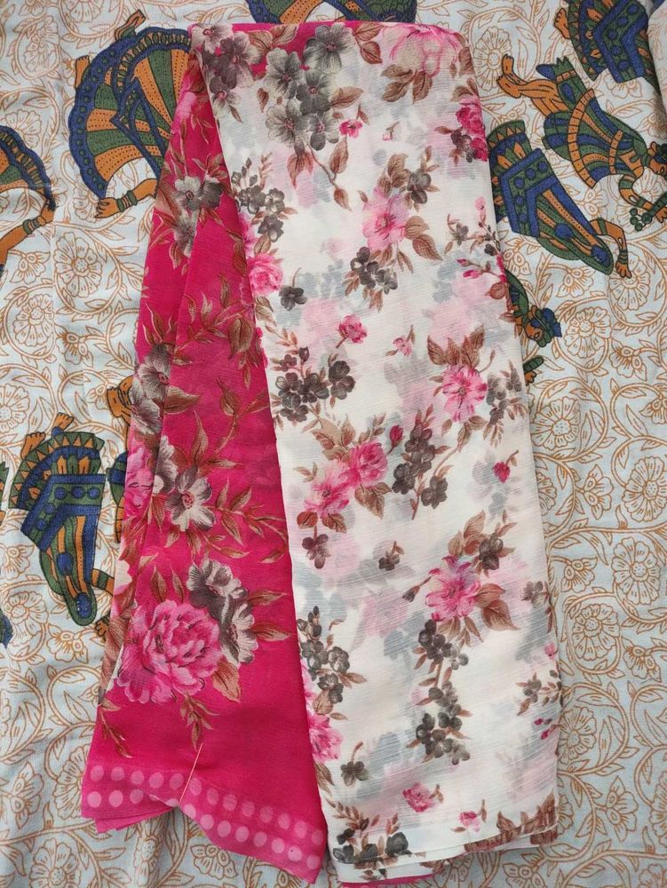 Women&#39;s Georgette Floral Print Saree