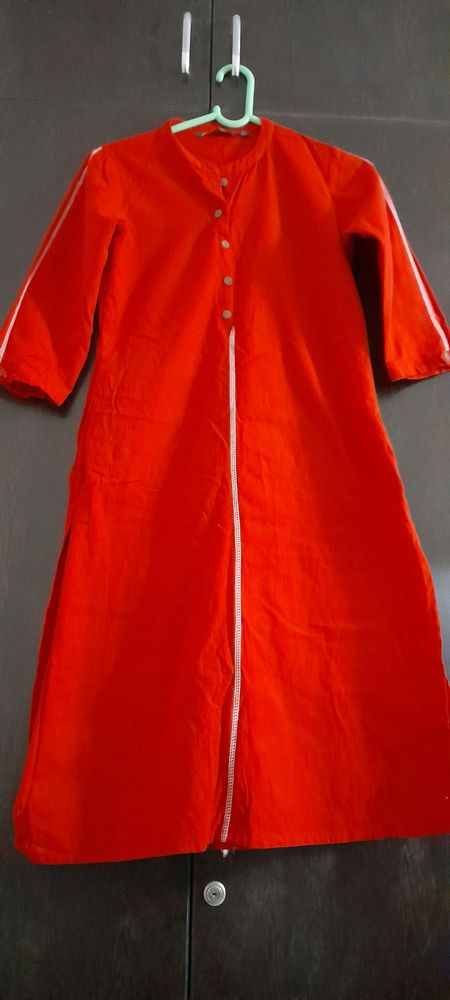 Brand: avaasa, kurti, Red colour,92% cotton and 8%