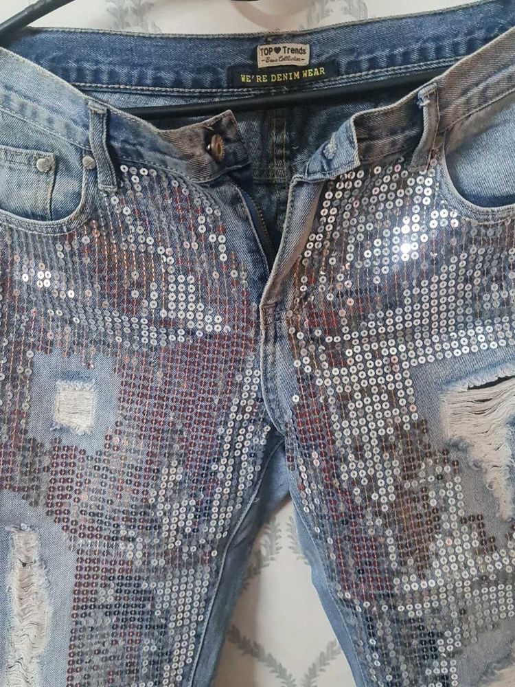 Sequin Denim