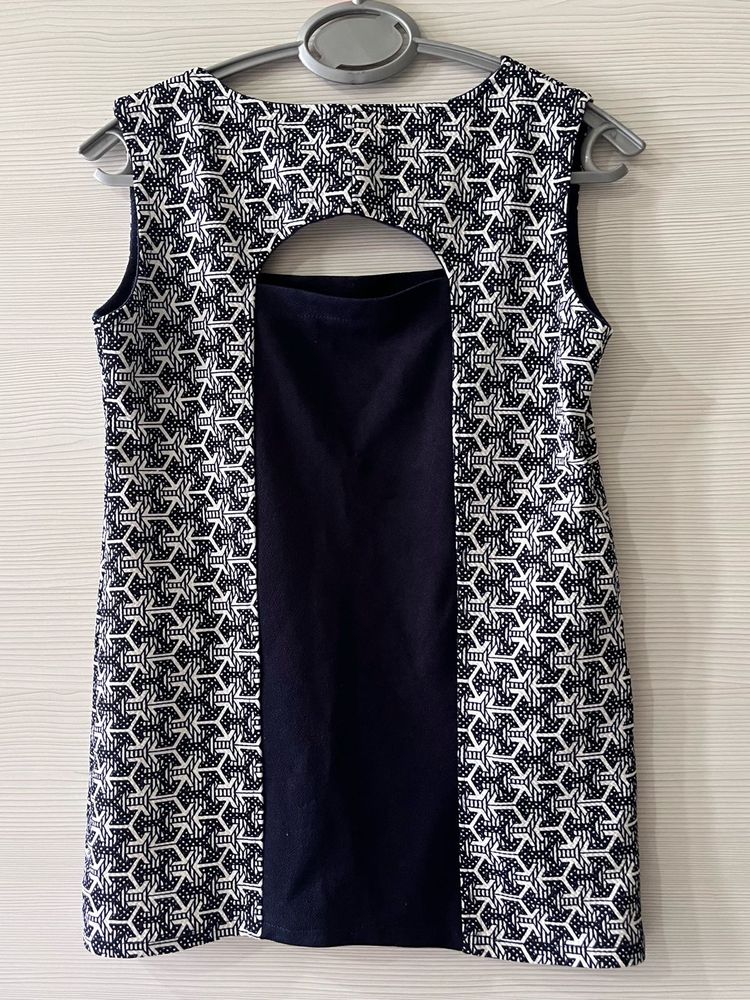 Geometric Cutout Top