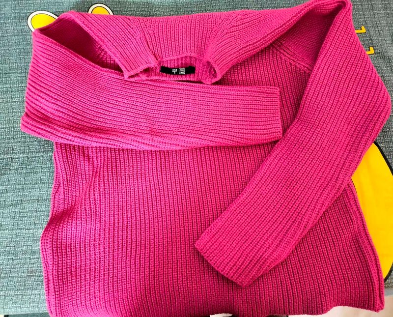 DNMX Cute Knitted Pink Pullover