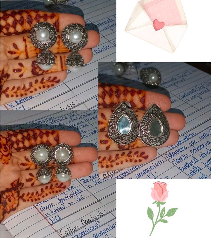 PACK OF 3 PINTERESTY JHUMKE 🪷.ೃ࿔