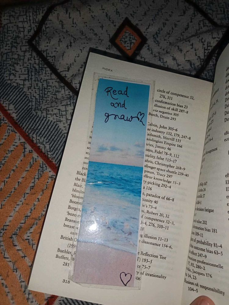 Handmade Ocean Bookmark