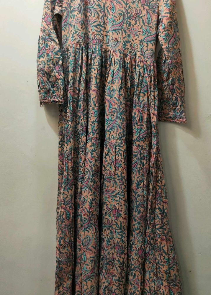 Floral Print Long Sleeve Dress